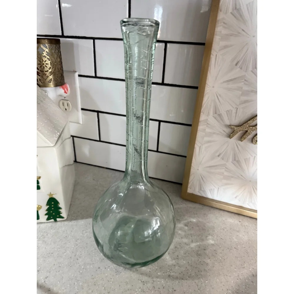 20th Century Glass Bulb Vase by J Albinana Olleria